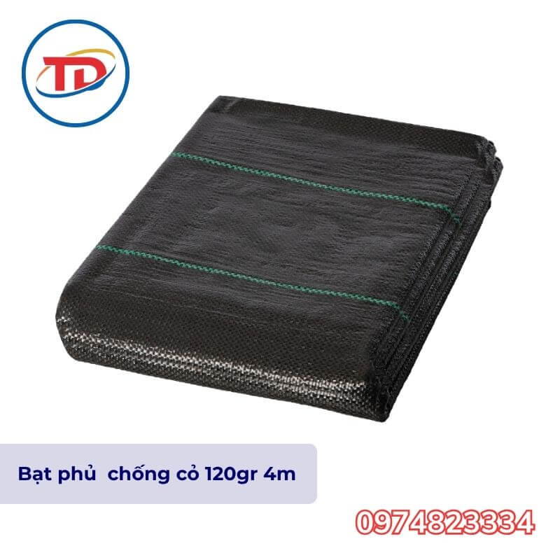 bạt phủ chống cỏ 120gr khổ 4m