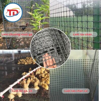 Ứng dụng của lưới nhựa ô vuông 
