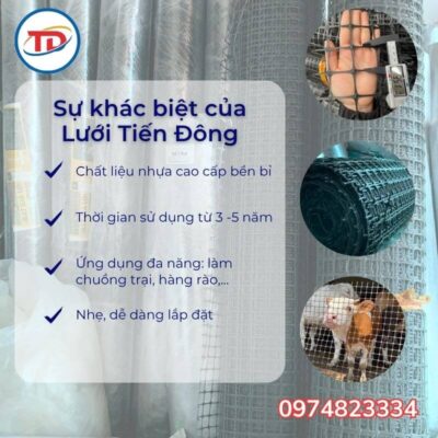 Lưu ý và sự khác biệt của lưới nhựa ô vuông